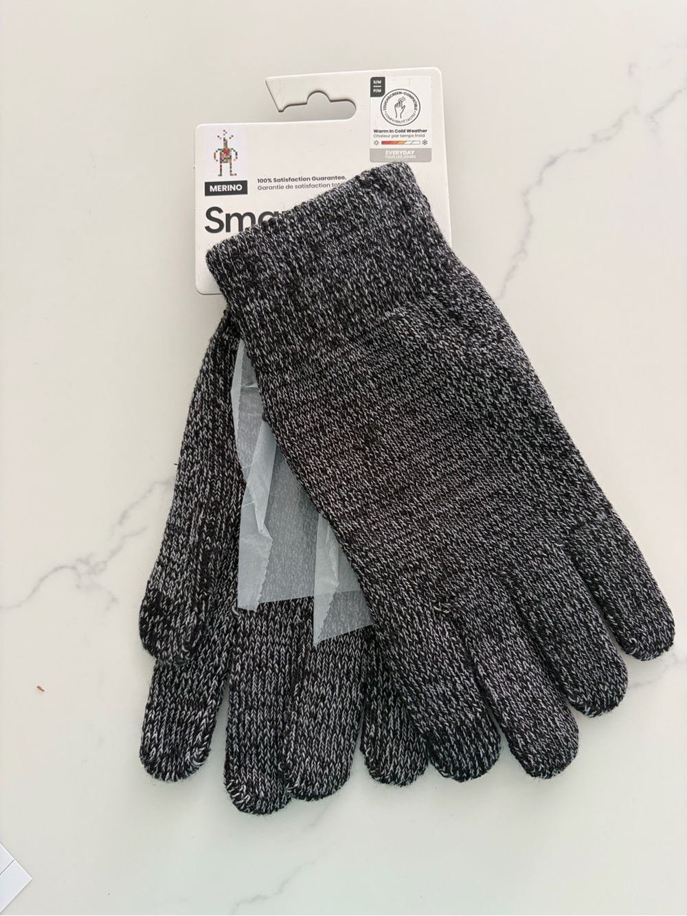 SmartWool Large/XL  Merino Wool Cozy Glove Black NWT